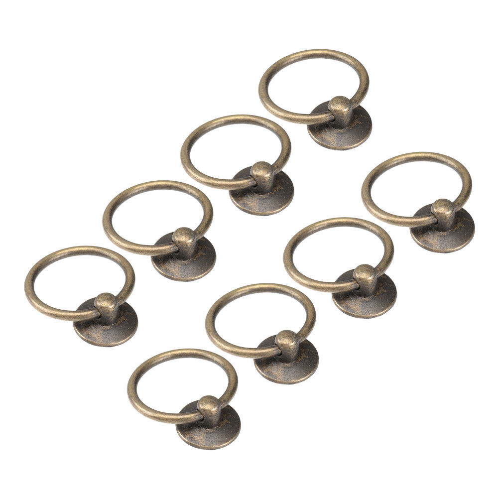 8Pcs Ring Pull Drawer Handles  - Furniture Hardware Drop Pulls review and price