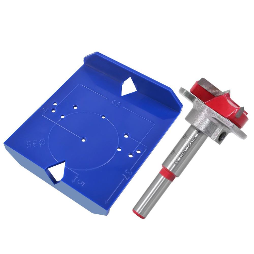 Woodworking Hinge Boring Templ - Furniture Hardware Jig review and price