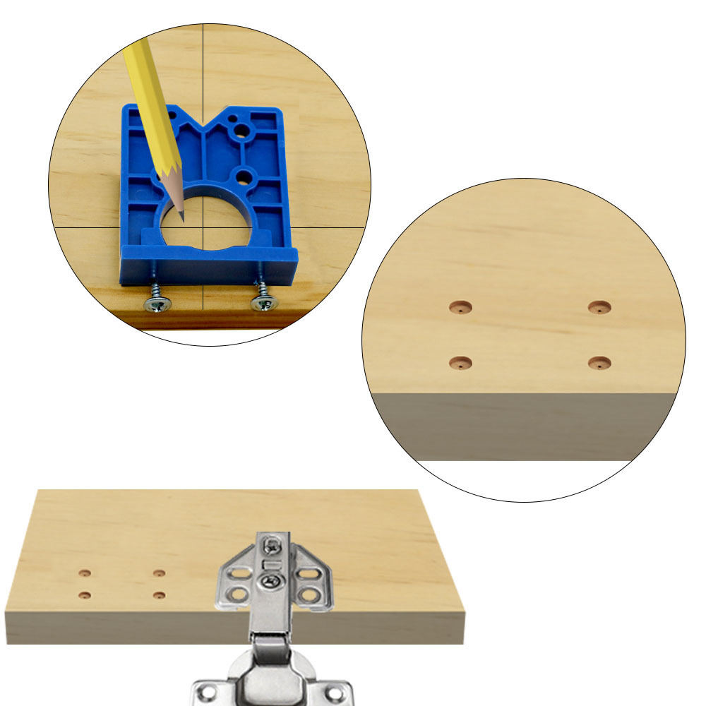 Woodworking Hinge Boring Templ - Furniture Hardware Jig review and price