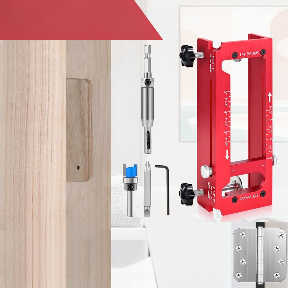 Aluminum Alloy Wood Hinge Posi - Furniture Hardware Jig review and price